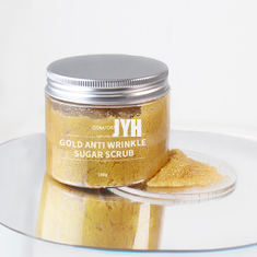 oro de 210g 24K Exfoliating la aprobación de los productos para el cuidado de la piel GMPC del OEM de Sugar Body Scrub