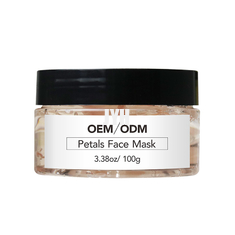 Cuidado de piel del OEM Clay Mask Natural 100ml Rose Petal Face Gel Mask