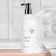 ODM Camellia Limpiador facial 350ml 100% Puro Limpieza profunda Hidratar Control de aceite