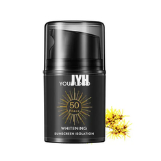 Protector solar facial resistente al agua para hombres de piel natural Spf50 + Pa +++ Bloqueador solar con aislamiento solar no blanqueador