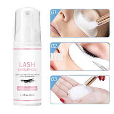 despedregadora Lash Shampoo Lash Foam Cleanser de la extensión de la pestaña del vegano 60ml