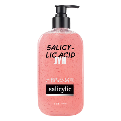 Champú anti ácido salicílico de la belleza del OEM del gel de la ducha del acné del lavado del cuerpo de GMPC