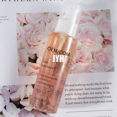 Vitamina C del ODM Rose Petals Essence Face Serum para la piel propensa del acné sensible