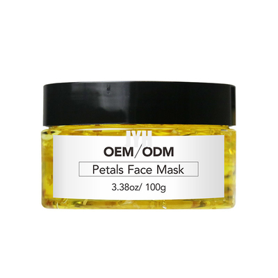 Cuidado de piel del OEM Clay Mask Natural 100ml Rose Petal Face Gel Mask