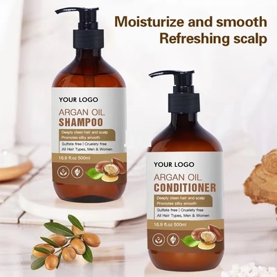 Sulfate el champú y el acondicionador de alimentación libres Argan Oil orgánico del pelo