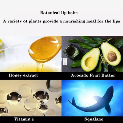 Vegano orgánico natural hidratante ISO GMPC del protector labial de Skincare de los hombres de la menta negra del tubo