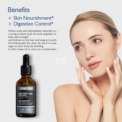 GMPC Essence Face Serum 100% puro aceite de semilla negra prensado en frío función cerebral
