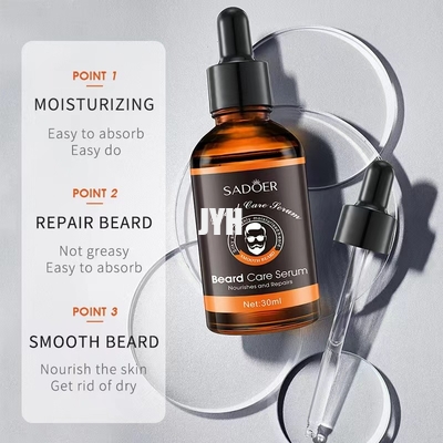 30ml para hombre productos para el cuidado de la piel aceite de barba humectante suavizar el cuidado de la barba de crecimiento