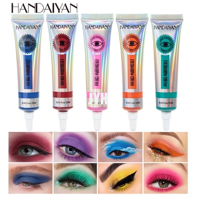 Cosméticos de maquillaje facial metálico 12 colores Maquillaje a prueba de agua Sombra de ojos