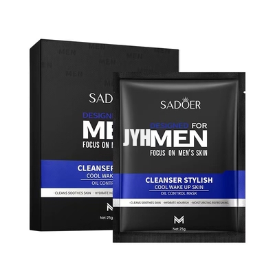 MSDS Productos para el cuidado de la piel para hombre Hidratante Blanqueador Mascarilla facial de limpieza natural nutritiva