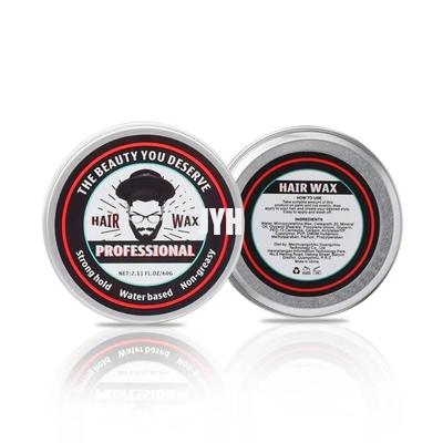 60g/pc Crema para hombre Pomada Fijación media Base de agua Fijación durante todo el día Cera para peinar el cabello de primera calidad