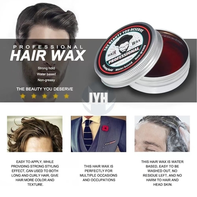 60g/pc Crema para hombre Pomada Fijación media Base de agua Fijación durante todo el día Cera para peinar el cabello de primera calidad