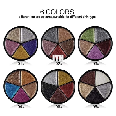 paleta a prueba de agua del sombreador de ojos de los colores de la paleta 5 de la sombra de ojos 3g