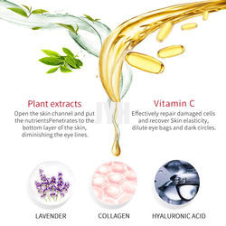 la piel del oro 24k cuida los cosméticos hidratantes del Eyecare quita el remiendo de Dirk Circles Collagen Hydrogel Eye