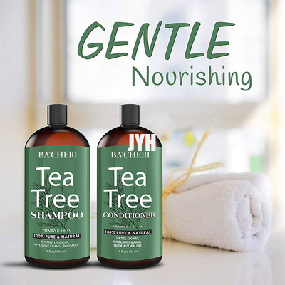 470ml el champú y el acondicionador del árbol del té de la vitamina C +E fija el pelo dañado reparación natural orgánica