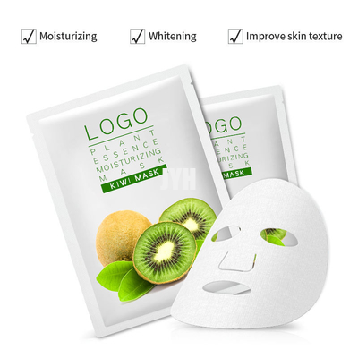máscara de hidratación de la hoja 25ml que blanquea el cosmético Kiwi Facial Mask orgánico de la belleza