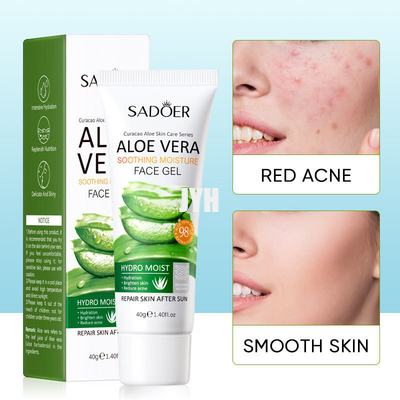 40g áloe orgánico Vera Gel Deeply Hydrating Skin que alimenta después de cuidado de piel de Sun