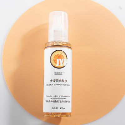 Tinta facial orgánica natural de la piel de la tinta que blanquea la tinta facial 100ml del Calendula