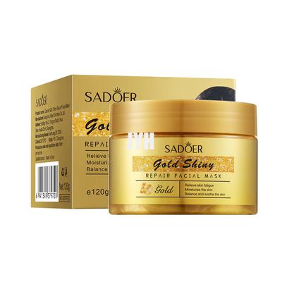 La crueldad libera la máscara facial del oro 24K para sin defectos e hidrata la piel