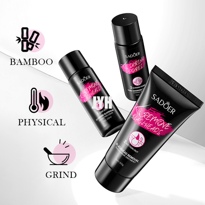 equipo de bambú del cuidado del retiro de la espinilla del carbón de leña Skincare de los productos para hombre de 70ml