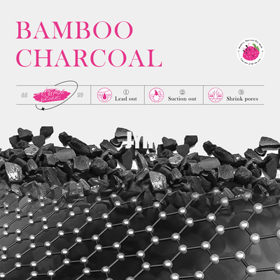 equipo de bambú del cuidado del retiro de la espinilla del carbón de leña Skincare de los productos para hombre de 70ml