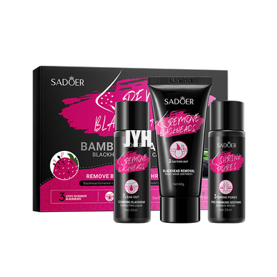 equipo de bambú del cuidado del retiro de la espinilla del carbón de leña Skincare de los productos para hombre de 70ml