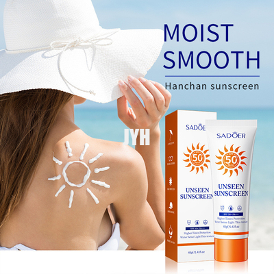 Resistente de agua físico diario del Spf 50+ del óxido de cinc de la protección solar del desgaste del cinc natural