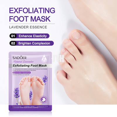 máscara Exfoliating hidratante de la cáscara del pie de la leche de la cabra de la lavanda de los productos para el cuidado de la piel del OEM 35g