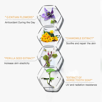arruga anti del vegano orgánico natural facial de la crema de la crema hidratante de la vitamina C 50G
