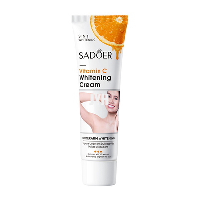los cosméticos de 50g Bodycare aclaran la hidratación blanqueando 3 EN 1 crema de aligeramiento de la axila de la vitamina C