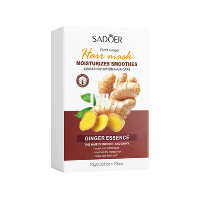 los cosméticos textura húmeda y suave de Ginger Extract Nutrition Hair Care de 10g Bodycare mejoran la máscara bifurcada seca del pelo