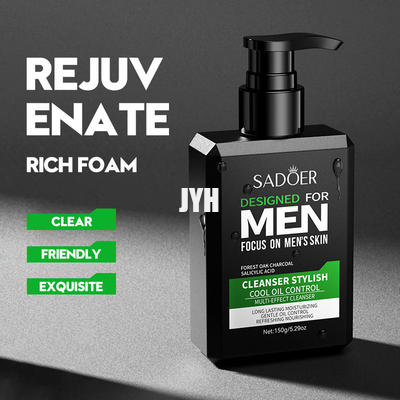 La despedregadora facial de piel de los hombres diarios del cuidado refresca la despedregadora de efectos múltiples de restauración del control del aceite de los hombres