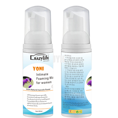 El lavado que hace espuma íntimo femenino 60ML equilibra a las mujeres Vaginal Health pH