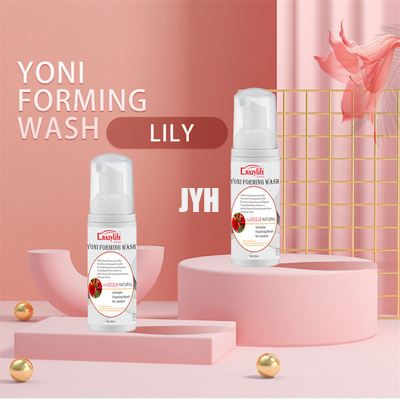 Unscented sospecha el olor Lily Gynecological Yoni Foaming Wash de los productos para el cuidado de la piel del OEM