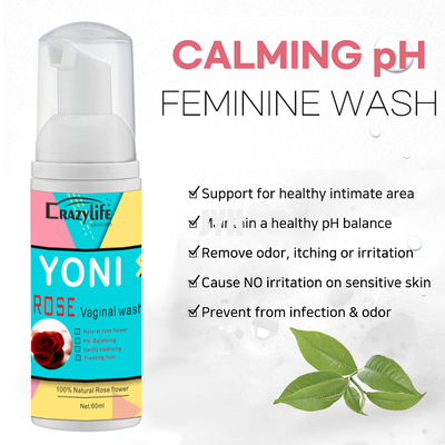 Los productos para el cuidado de la piel del OEM 60ML esterilizan el pH equilibraron lavado íntimo femenino de limpiamiento diario del cuidado
