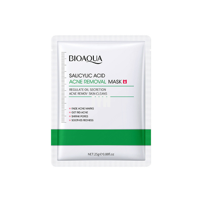 Poros ácidos salicílicos del encogimiento de la máscara del acné del OEM que aclaran la máscara facial hidratante de la hoja
