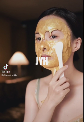 el profesional antienvejecedor Clay Mask Powder 24k del oro facial de 100g pela apagado a Jelly Facial Mask