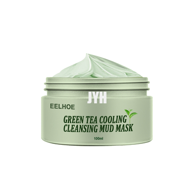 Etiqueta privada orgánica de encargo de Clay Mud Facial Clay Mask del té verde