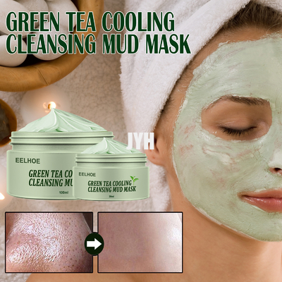 Etiqueta privada orgánica de encargo de Clay Mud Facial Clay Mask del té verde