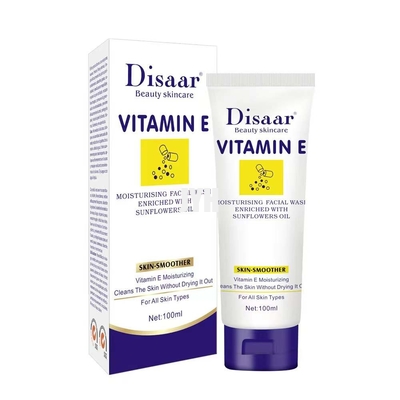 Vitamina natural E de la despedregadora facial del OEM que hace espuma que blanquea la despedregadora facial