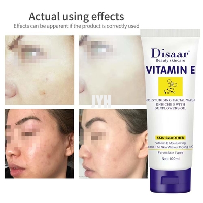 Vitamina natural E de la despedregadora facial del OEM que hace espuma que blanquea la despedregadora facial