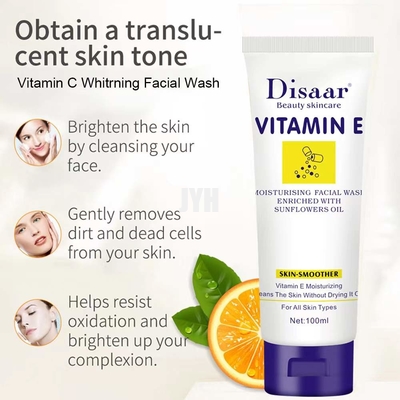 Vitamina natural E de la despedregadora facial del OEM que hace espuma que blanquea la despedregadora facial