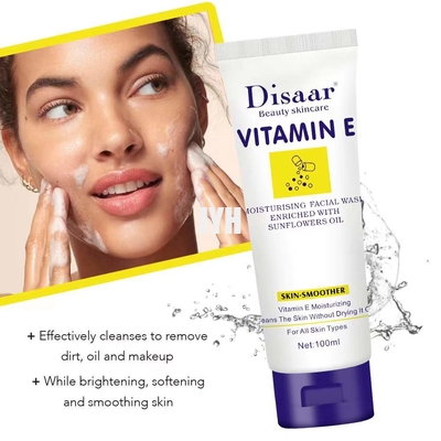 Vitamina natural E de la despedregadora facial del OEM que hace espuma que blanquea la despedregadora facial
