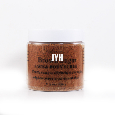 Cosméticos Brown orgánico que blanquea Exfoliating natural Sugar Salt Body Scrubs del ODM Bodycare