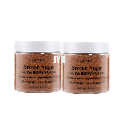 Cosméticos Brown orgánico que blanquea Exfoliating natural Sugar Salt Body Scrubs del ODM Bodycare