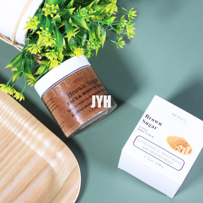 Cosméticos Brown orgánico que blanquea Exfoliating natural Sugar Salt Body Scrubs del ODM Bodycare