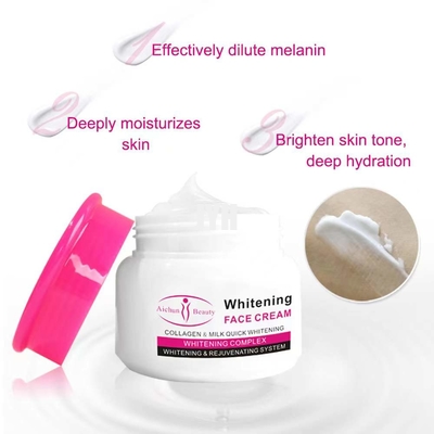 Las mujeres del colágeno pelan cuidado que blanquean el ODM anti poner crema facial de la arruga