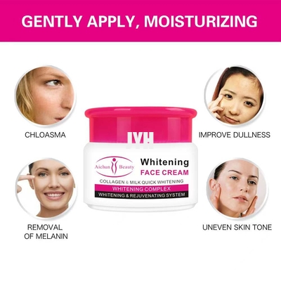 Las mujeres del colágeno pelan cuidado que blanquean el ODM anti poner crema facial de la arruga