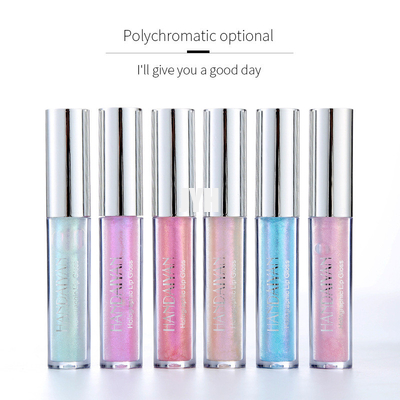 el ojo de la cara 3ml brilla intensamente lustre brillante del labio fijó el equipo duradero del maquillaje de la prenda impermeable del reflejo de 6 colores