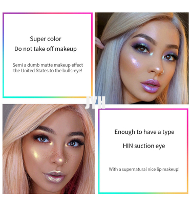 el ojo de la cara 3ml brilla intensamente lustre brillante del labio fijó el equipo duradero del maquillaje de la prenda impermeable del reflejo de 6 colores